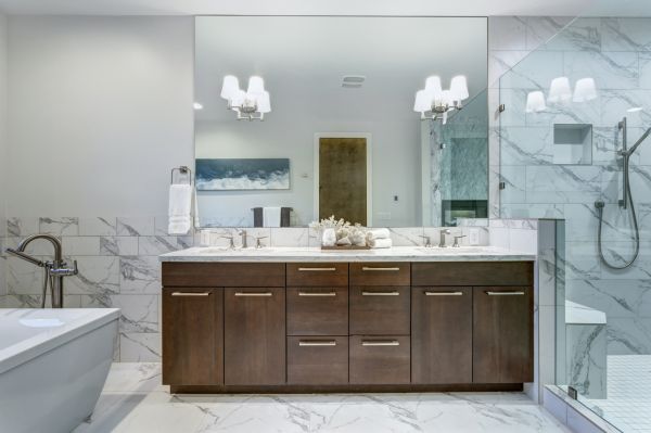 Bathroom Storage Installation in Spicewood